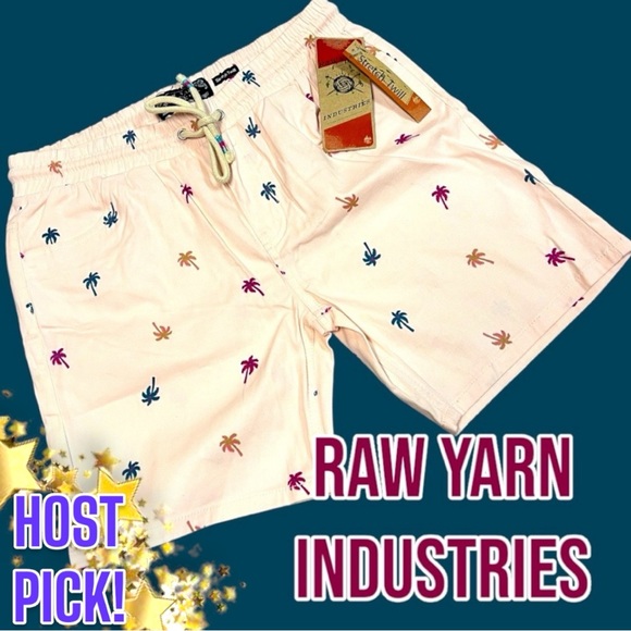 Raw Yarn Industries Other - 🎉HOST PICK🎉 NWT Raw Yarn 🧶 Industries Palm Tree 🌴 Shorts. Various Sizes